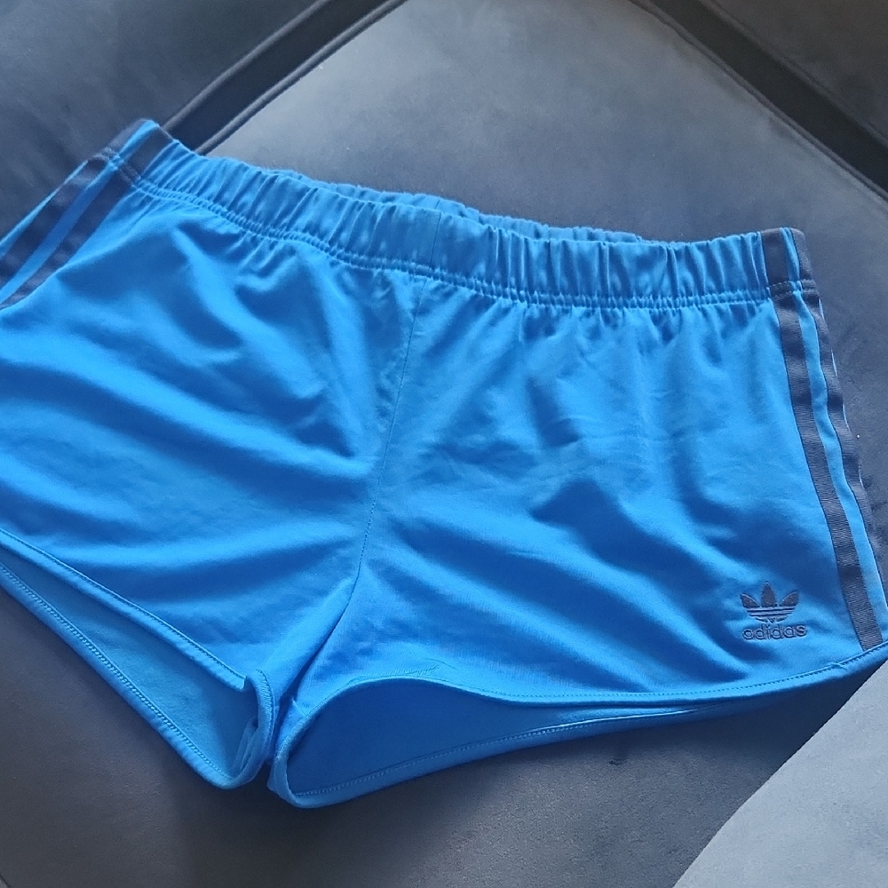 Adidas Women's Sky Blue Athletic Shorts